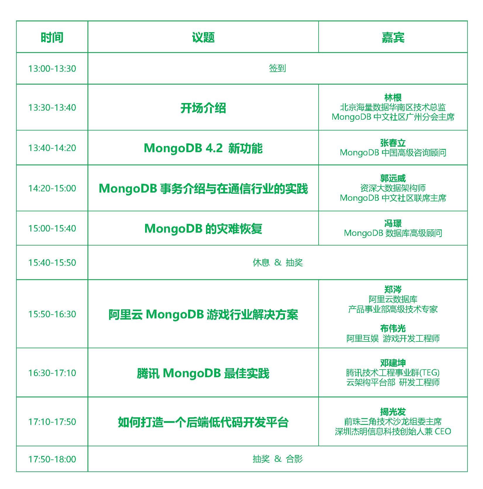 广州活动议程表