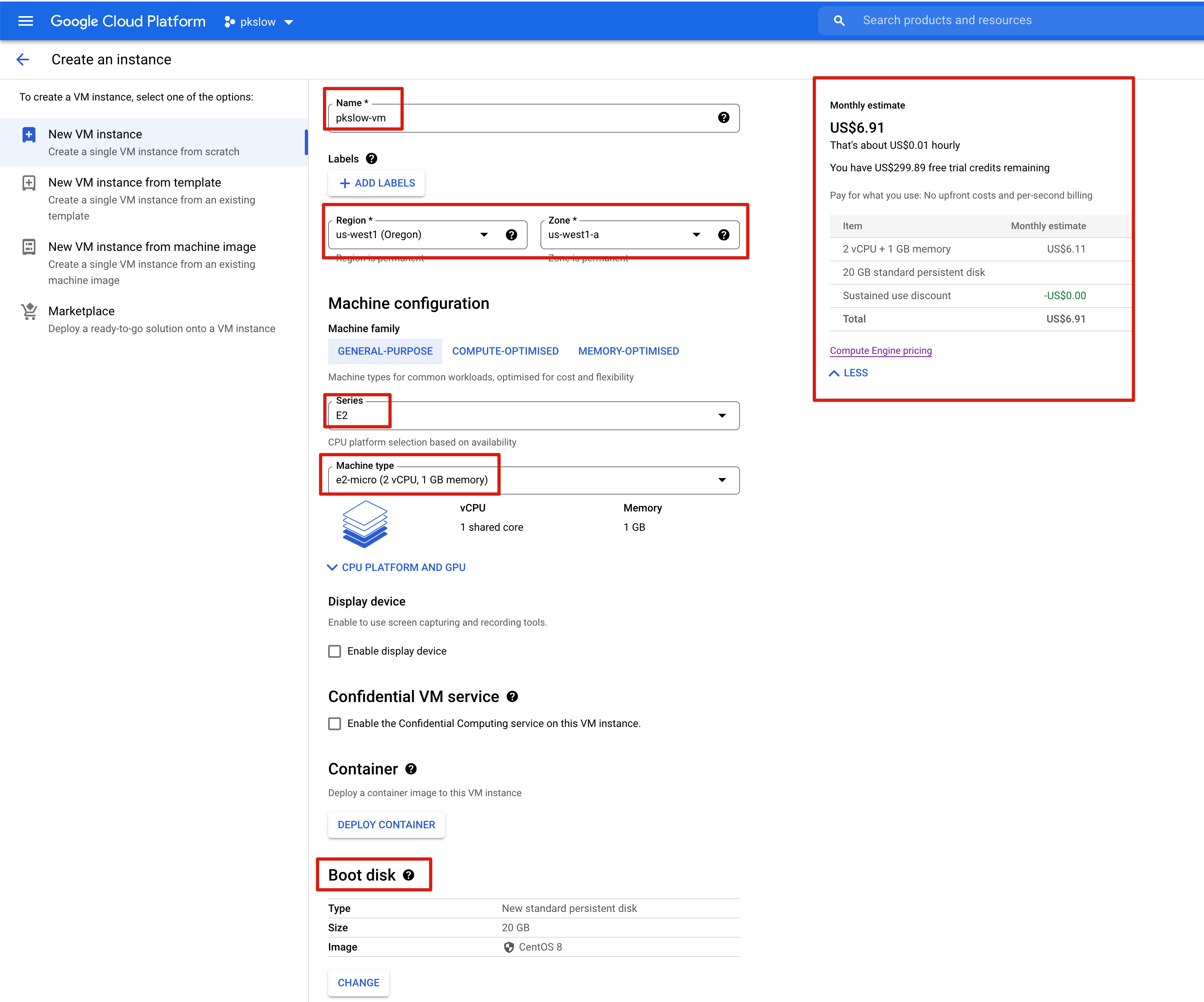 在GCP上创建GCE的三种方式(Console,gcloud,Terraform)